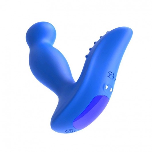 Синий вибромассажер простаты 3,5’’ P-spot Massager - 12,5 см. - Erokay - в Пушкино купить с доставкой