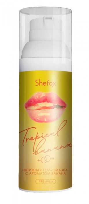 Интимная гель-смазка Shefox Premium «Тропический банан» - 50 мл. - Shefox - купить с доставкой в Пушкино