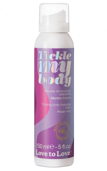 Массажная хрустящая пенка Tickle My Body Fresh Mint с ароматом мяты - 150 мл. - Love to Love - купить с доставкой в Пушкино