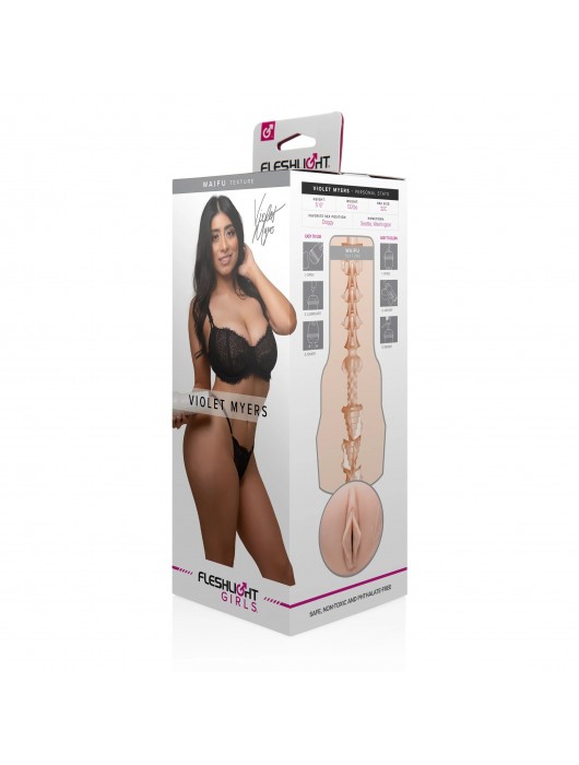 Мастурбатор-вагина Fleshlight Girls - Violet Myers Waifu - Fleshlight - в Пушкино купить с доставкой