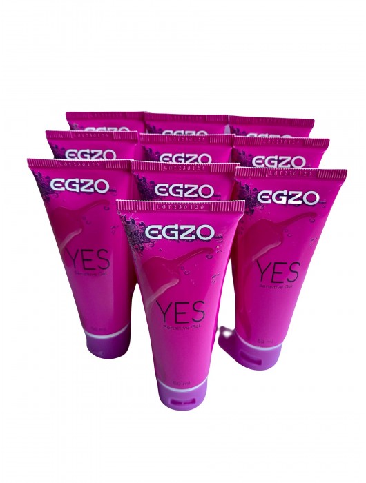 Набор из 10 согревающих лубрикантов на водной основе Egzo Yes (по 50 мл.) - EGZO - купить с доставкой в Пушкино