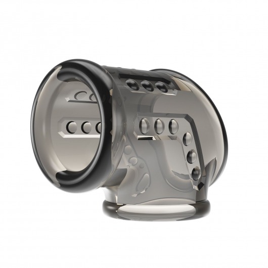 Дымчатая насадка на пенис и мошонку - Baile - в Пушкино купить с доставкой