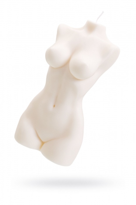 Белая интерьерная свеча в форме женского торса - 850 гр. - Pecado - купить с доставкой в Пушкино