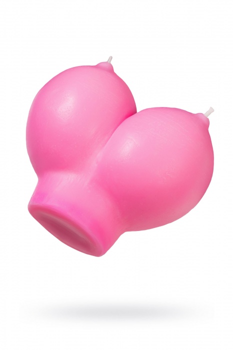 Розовая свеча «Сиськи» - 150 гр. - Pecado - купить с доставкой в Пушкино