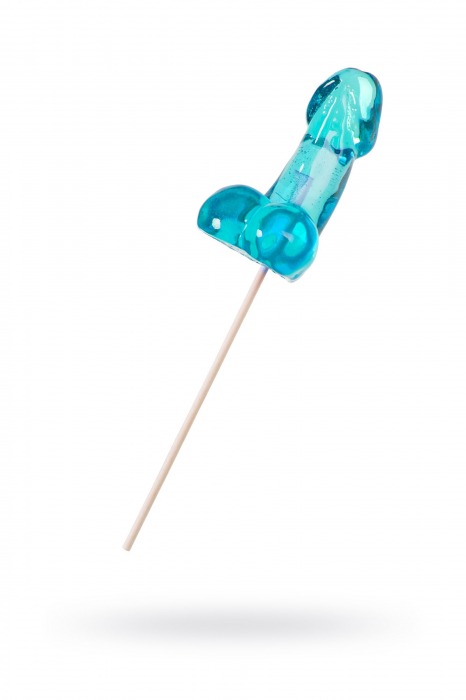 Голубой леденец в форме члена со вкусом блю кюрасао - 80 гр. - Sosuчki - купить с доставкой в Пушкино