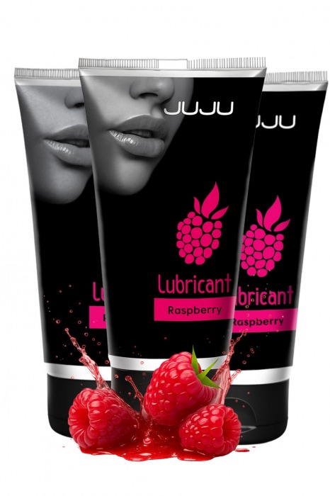 Набор из 3 съедобных лубрикантов JUJU со вкусом малины - JuJu - купить с доставкой в Пушкино