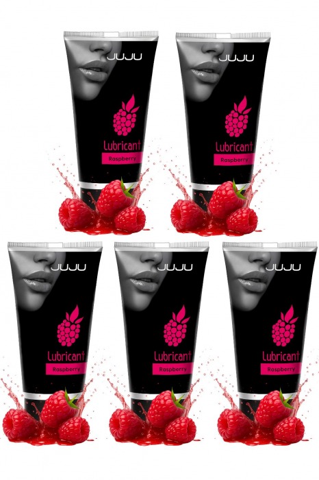 Набор из 5 съедобных лубрикантов JUJU со вкусом малины - JuJu - купить с доставкой в Пушкино