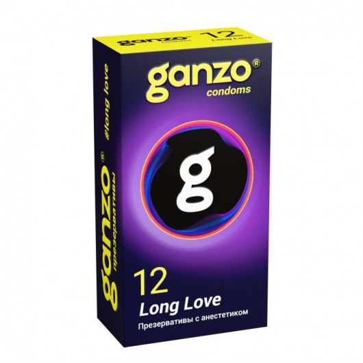 Презервативы с анестетиком для продления удовольствия Ganzo Long Love - 12 шт. - Ganzo - купить с доставкой в Пушкино