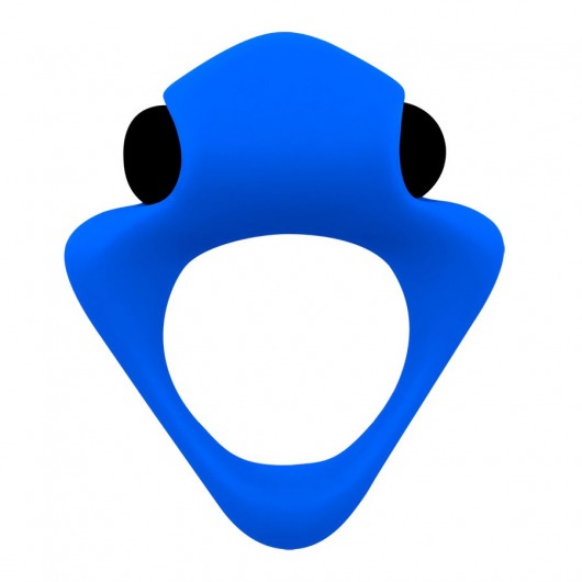 Синее эрекционное кольцо Wooomy Tribeс с вибрацией - Adrien Lastic - в Пушкино купить с доставкой