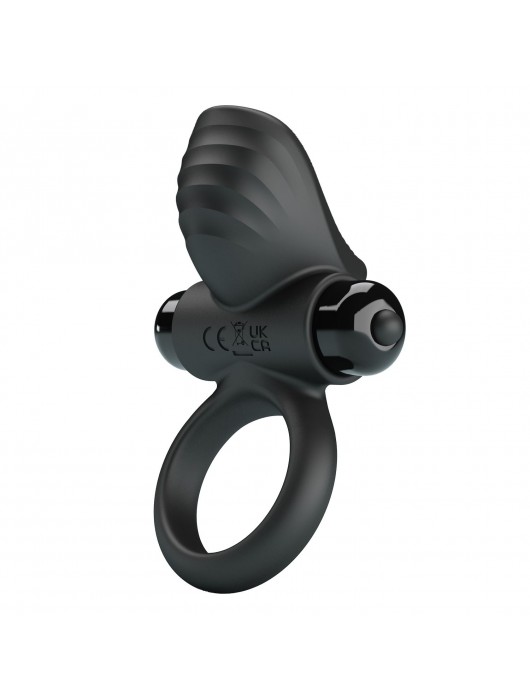Черное эрекционное кольцо с вибрацией Adrien - Baile - в Пушкино купить с доставкой