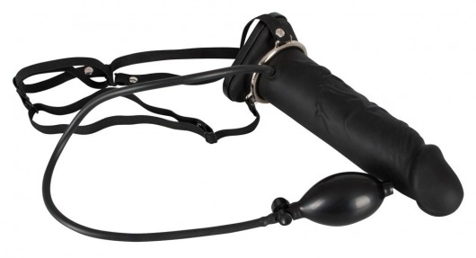 Полый страпон с эффектом увеличения Inflatable Strap-On - 18,5 см. - Orion - купить с доставкой в Пушкино