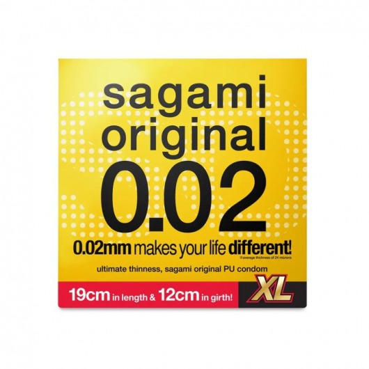 Презерватив увеличенного размера Sagami Original 0.02 XL-size - 1 шт. - Sagami - купить с доставкой в Пушкино