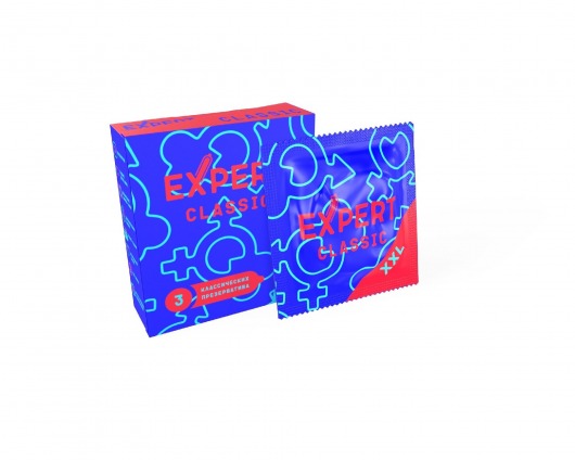 Презервативы увеличенного размера Expert Classic XXL - 3 шт. - Expert - купить с доставкой в Пушкино