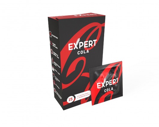 Презервативы с ароматом колы Expert Cola - 15 шт. - Expert - купить с доставкой в Пушкино