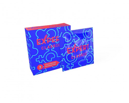 Классические презервативы Expert Classic - 3 шт. - Expert - купить с доставкой в Пушкино
