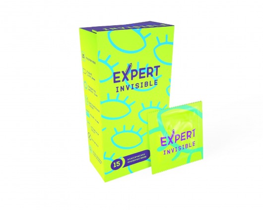 Ультратонкие презервативы Expert Invisible - 15 шт. - Expert - купить с доставкой в Пушкино