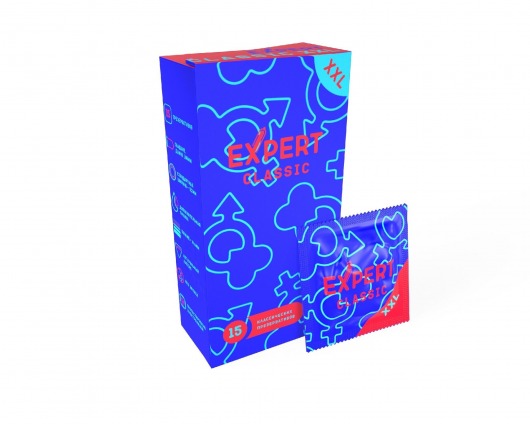 Презервативы увеличенного размера Expert Classic XXL - 15 шт. - Expert - купить с доставкой в Пушкино