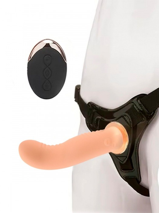 Женский вибрострапон со съемной насадкой и пультом ДУ - Erokay - купить с доставкой в Пушкино