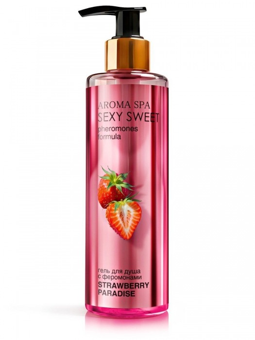 Гель для душа с феромонами и ароматом клубники Strawberry Paradise - 200 мл. -  - Магазин феромонов в Пушкино