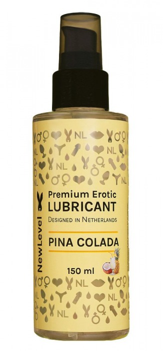 Ароматизированный лубрикант на водной основе NewLevel Pina Colada - 150 мл. - NewLevel - купить с доставкой в Пушкино
