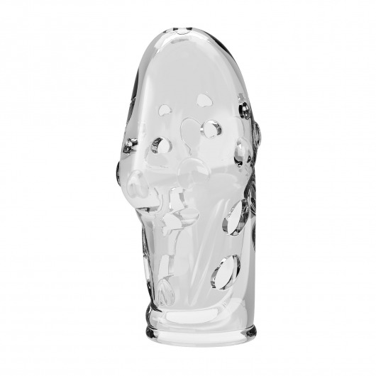 Прозрачная насадка на пенис Booker - 8 см. - Baile - в Пушкино купить с доставкой