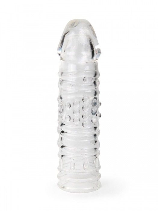 Прозрачная закрытая насадка на пенис - 17 см. - Sex Expert - в Пушкино купить с доставкой