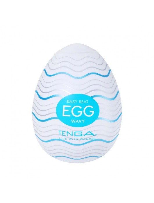 Мастурбатор-яйцо Tenga Egg Wavy - Tenga - в Пушкино купить с доставкой