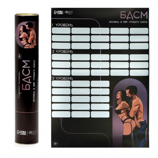 Плакат для двоих со скретч-слоем «БДСМ» - Сима-Ленд - купить с доставкой в Пушкино