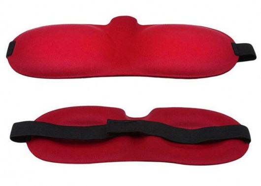 Красная глухая маска на резинке - Sitabella - купить с доставкой в Пушкино