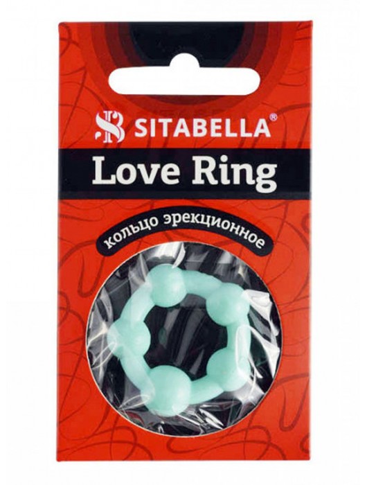 Цветное эрекционное кольцо с 5 бусинами Love Ring - Sitabella - в Пушкино купить с доставкой