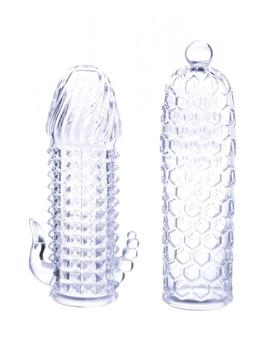 Набор из 2 прозрачных насадок на член Seductive Tickler Sleeves Set - NMC - в Пушкино купить с доставкой