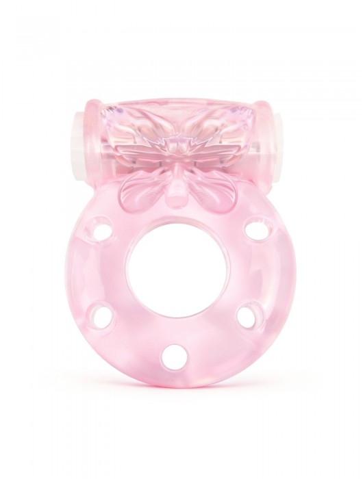 Розовое эрекционное виброкольцо с бабочкой - 1137 - в Пушкино купить с доставкой