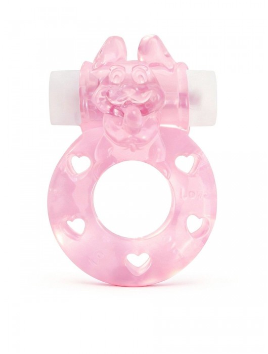 Розовое эрекционное виброкольцо в форме зайчика - 1137 - в Пушкино купить с доставкой