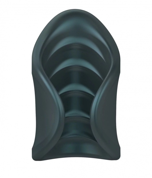 Серый сквозной мастурбатор с вибрацией Manwan Starter - Manwan - в Пушкино купить с доставкой