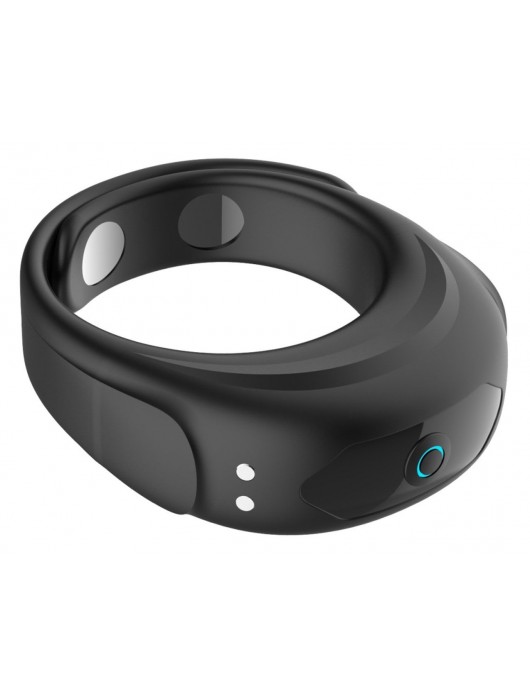 Черное эрекционное виброкольцо на ремешках - Boys of Toys - в Пушкино купить с доставкой