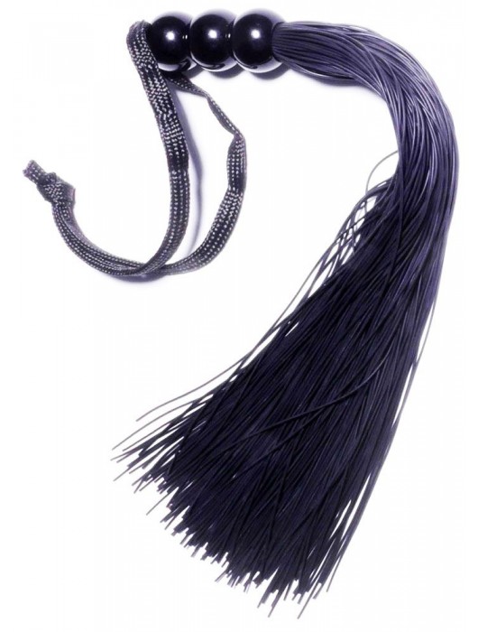 Черная силиконовая плетка - 25,4 см. - Boys of Toys - купить с доставкой в Пушкино