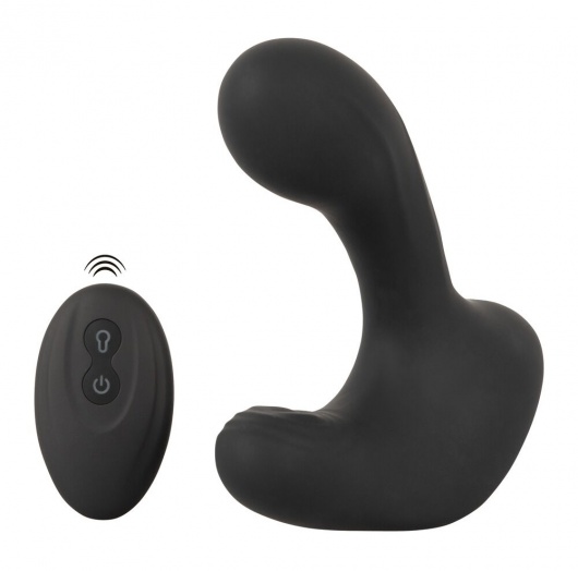 Черная анальная вибропробка с функцией расширения RC Butt Plug with 3 functions - Orion - в Пушкино купить с доставкой