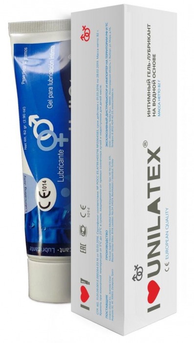 Лубрикант на водной основе Unilatex Gel - 80 мл. - Unilatex - купить с доставкой в Пушкино