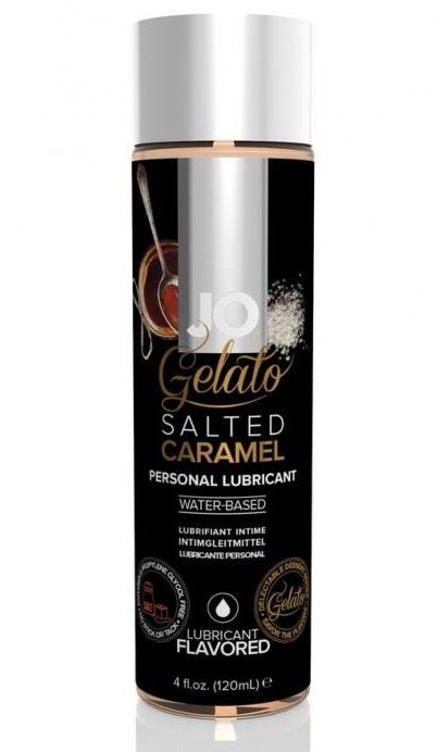Лубрикант с ароматом солёной карамели JO GELATO SALTED CARAMEL - 120 мл. - System JO - купить с доставкой в Пушкино