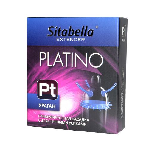 Стимулирующая насадка с усиками и шипиками Platino  Ураган - Sitabella - купить с доставкой в Пушкино