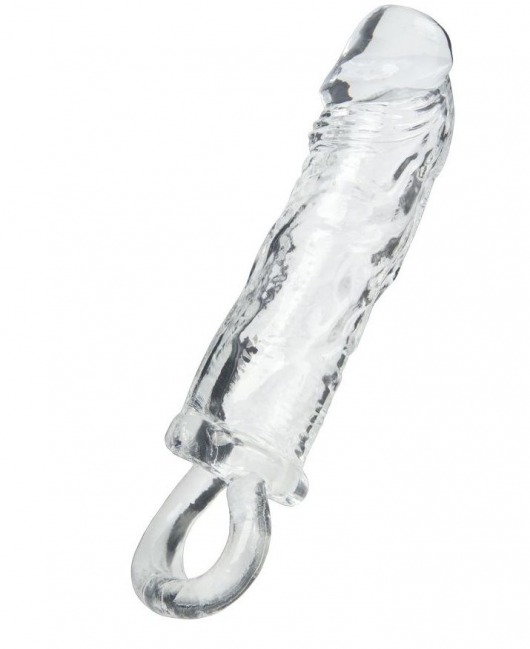 Прозрачная насадка с петлёй для фиксации - 14 см. - ToyFa - в Пушкино купить с доставкой