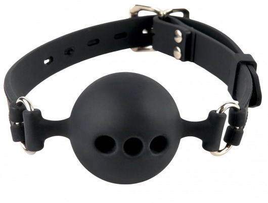 Силиконовый кляп-шар с отверстиями для дыхания Silicone Breathable Ball Gag Small - Pipedream - купить с доставкой в Пушкино