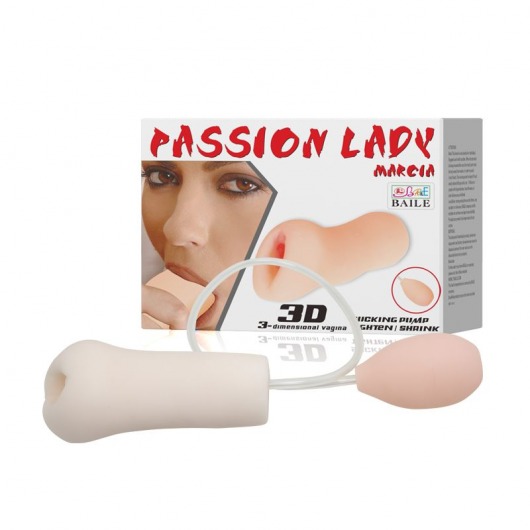Мастурбатор Passion Lady Marcia с грушей для имитации посасывания - Baile - в Пушкино купить с доставкой