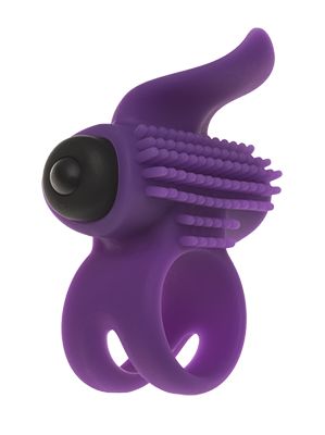 Эрекционное кольцо с подхватом мошонки и стимуляцией клитора Bullet Lastic Ring - Adrien Lastic - в Пушкино купить с доставкой