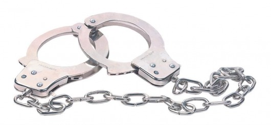 Наручники из металла с длинной цепочкой CHROME HANDCUFFS METAL HANDCUFFS W. KEY - NMC - купить с доставкой в Пушкино