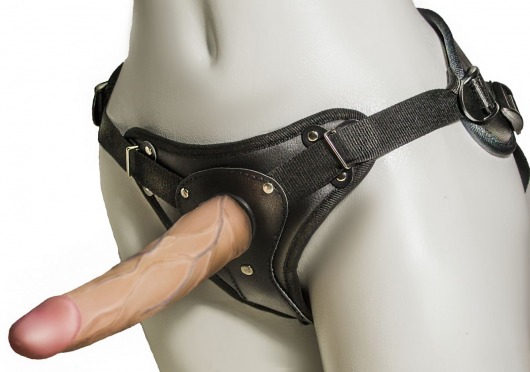 Женский страпон с вагинальной пробкой Woman Strap - 18 см. - LOVETOY (А-Полимер) - купить с доставкой в Пушкино