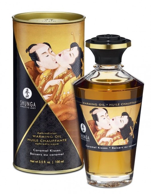 Массажное интимное масло с ароматом карамели - 100 мл. - Shunga - купить с доставкой в Пушкино
