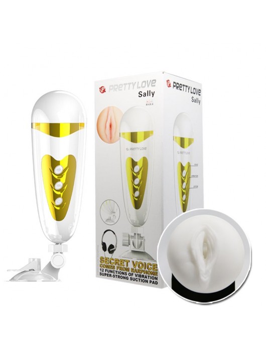 Мега-мастурбатор вагина Sally с вибрацией и голосом - Baile - в Пушкино купить с доставкой