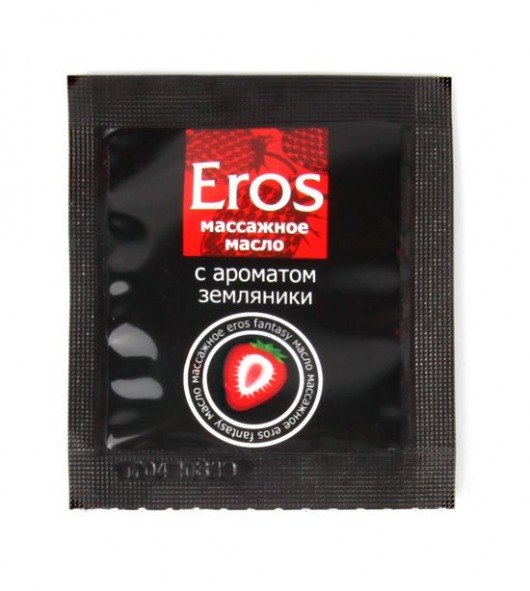Пробник массажного масла с ароматом земляники Eros fantasy - 4 гр. - Биоритм - купить с доставкой в Пушкино