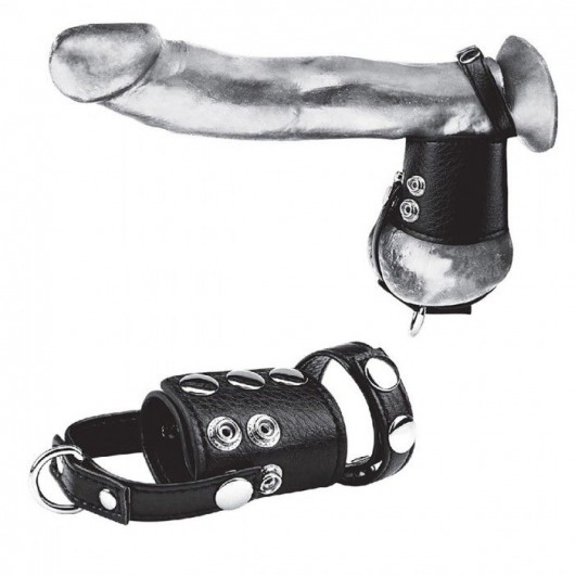 Кольцо на член и мошонку Cock Ring With 2  Ball Stretcher And Optional Weight Ring - BlueLine - в Пушкино купить с доставкой